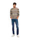 Spike Men's Jeans Pants with Regular Straight Fit Blue