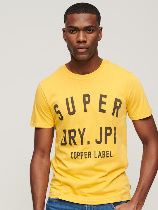 Superdry Vintage Copper Label T-shirt Pigment Yellow