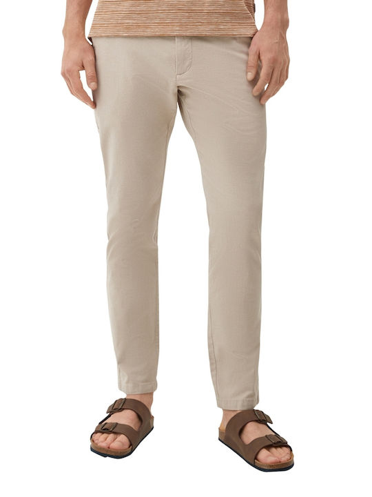 S.Oliver Label Men's Trousers in Slim Fit Beige