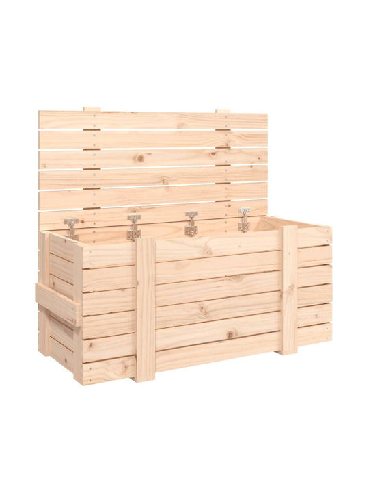 vidaXL Outdoor Storage Box Brown L91xW40.5xH42cm