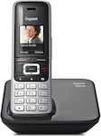 Gigaset Premium 100A GO Ασύρματο Τηλέφωνο με Aνοιχτή Aκρόαση Μαύρο