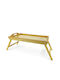 ArteLibre Bamboo Rectangular Bed Tray made of Bamboo with Handles in Brown Color 50x30x21cm 06510260 1pcs