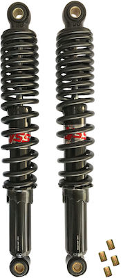 REAR SHOCK ABSORBER PAIR 35CM "PROGRESSIVE SPRING" HONDA SUPRA 100 YSS BLACK