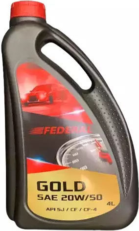 Federal Gold Λάδι Αυτοκινήτου 20W-50 4lt