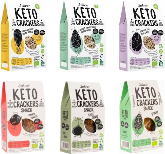 Joice Βιολογικά Crackers Keto Combo 6 Τμχ 6x60gr