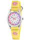 Tikkers Kids Analog Watch with Fabric Strap Yellow