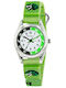 Tikkers Analog Kids Watch 25mm Green With Fabric Strap