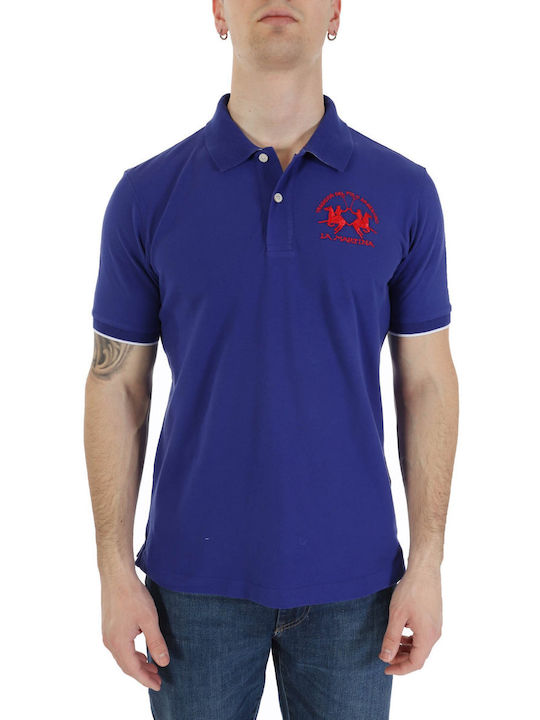 La Martina Ανδρικό T-shirt Polo Μπλε