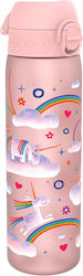 Ion8 Unicorn & Rainbow Kids Water Bottle Plastic Pink 500ml