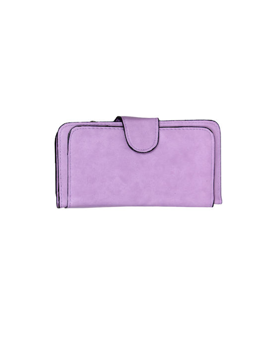 Wallet women's wallet made of lilac leatherette