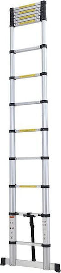 Telescopic Ladder Aluminum 15 of Steps with Maximum Height 4.4m