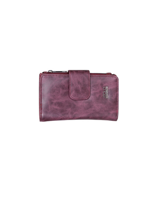 Wallet women's purple leatherette purple