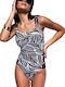 One Piece Swimsuit with Removable Padding for Large Bust