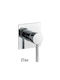 Interflex Fine Built-in Faucet Mixer for Shower Silver