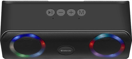 Defender Q1 Bluetooth Speaker 10W with Radio and Battery Life up to 3 hours Black