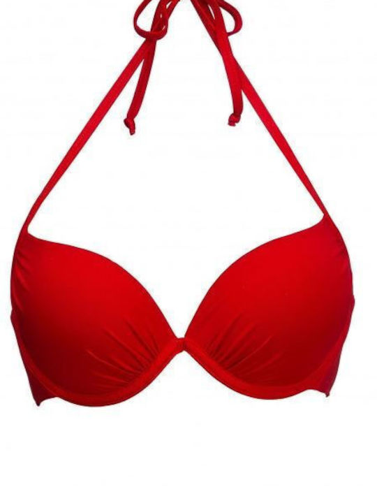 Bluepoint Padded Bikini Bra Red