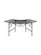 Bench Outdoor Metal Black 113x50.5x40.5cm