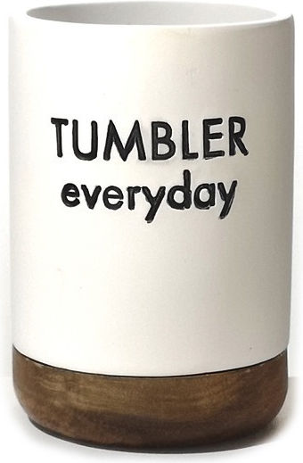 ArteLibre Tumbler Everyday Чаша за нея Масичка от Резина Бял