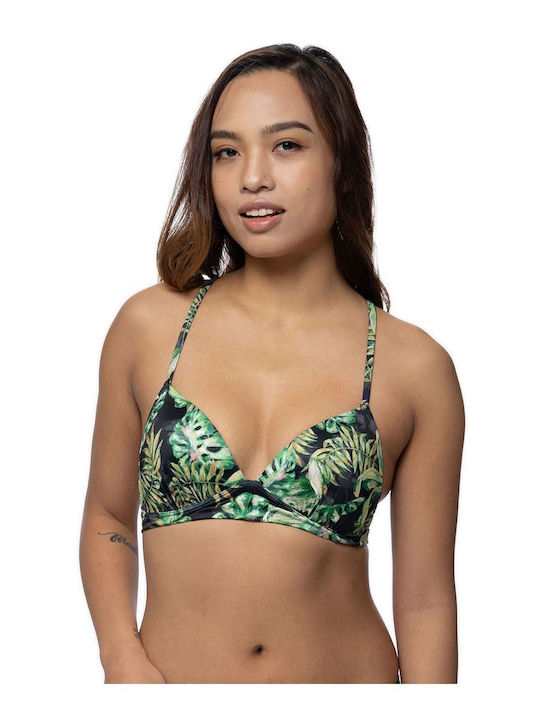 Kano Bikini Τριγωνάκι με Ενίσχυση Floral