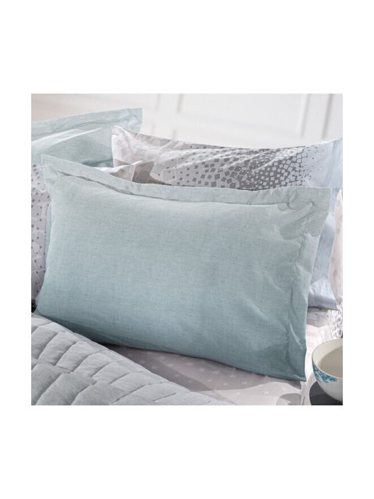 Guy Laroche Dotty Pillowcase Set Oxford Aqua 50x70cm.