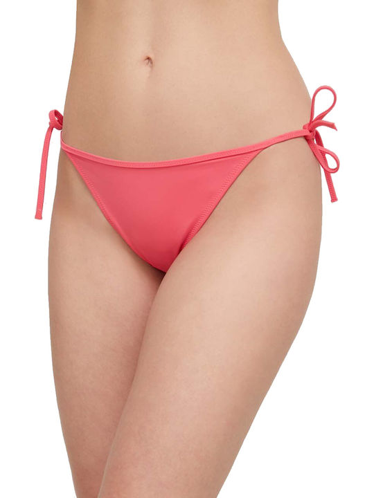 Tommy Hilfiger Bikini Slip with Ties Laser Pink