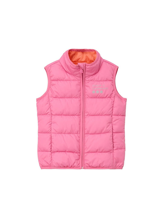 S.Oliver Girls Quilted Coat Pink Sleeveless