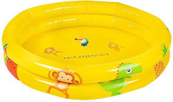 Swim Essentials Yellow Kids Swimming Pool PVC Inflatable 60x60cm