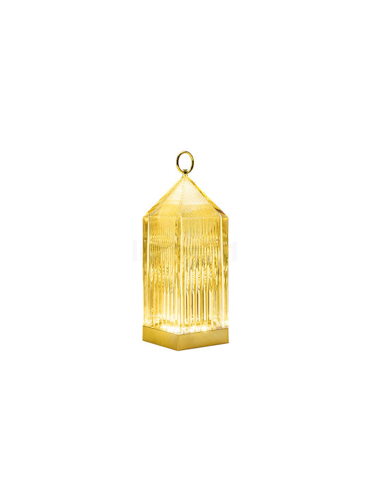 Andowl Tischlampe Dekorative Lampe LED Gold
