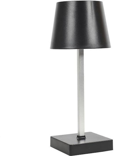Kunststoff Tischlampe LED mit Schwarz Schirm und Basis