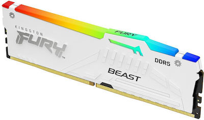 Kingston Fury Beast RGB 16GB DDR5 RAM με Ταχύτητα 5200 για Desktop
