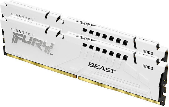 Kingston Fury Beast DDR5 64GB RAM με 2x32GB Modules και Ταχύτητα 5200 για Desktop
