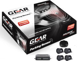 Gear Σύστημα Παρκαρίσματος Αυτοκινήτου με Buzzer και 4 Αισθητήρες σε Μαύρο Χρώμα Gear Σύστημα Παρκαρίσματος Αυτοκινήτου με Buzzer και 4 Αισθητήρες σε Μαύρο Χρώμα