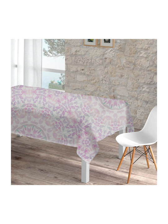 Borea Madala Cotton & Polyester Checkered Tablecloth Lilac 90x90cm