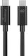 MediaRange USB 3.0 Cable USB-C male - USB-C 60W Μαύρο 1.2m MRCS213