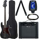 Harley Benton Elektrischer Bass PB-20 SBK Bundle