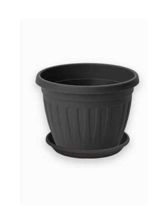 Sidirela Ε-4283 Flower Pot Ν020 Charcoal Ε-4283