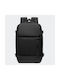 Ozuko Men's Fabric Backpack Black 21.7lt