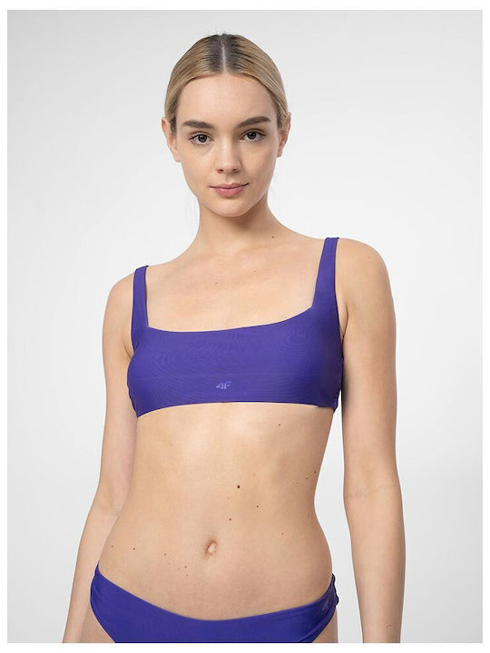 4F Sports Bra Bikini Top Purple