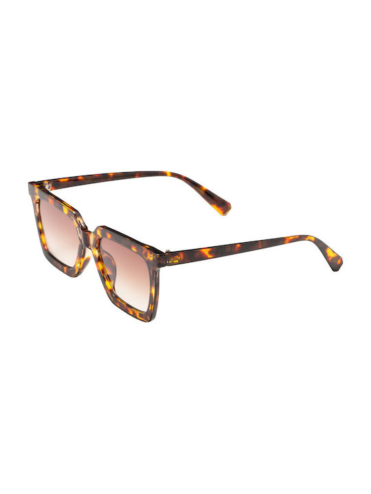 Otrando Women's Sunglasses with Brown Tartaruga Plastic Frame and Brown Gradient Lens 01-1915-01