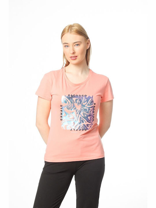 Paco & Co Damen T-Shirt Rosa