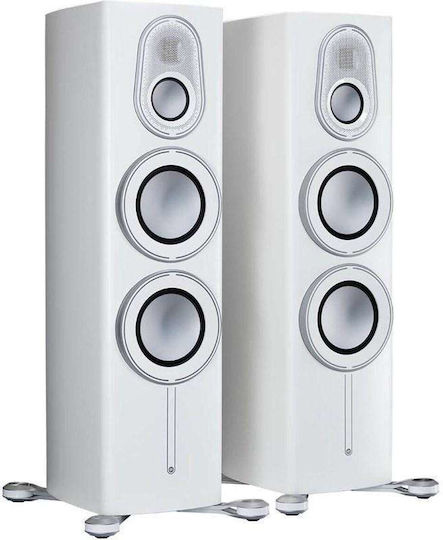 Monitor Audio Platinum 300 3G Pereche Boxe Hi-Fi pardoseală 150W 3 Nr. de șoferi L36.87xA45.49xÎ102.5cm. Alb