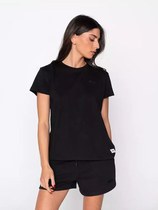 FILA Mary Γυναικείο T-shirt Μαύρο