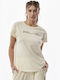 Body Action Damen Sportlich T-shirt Beige