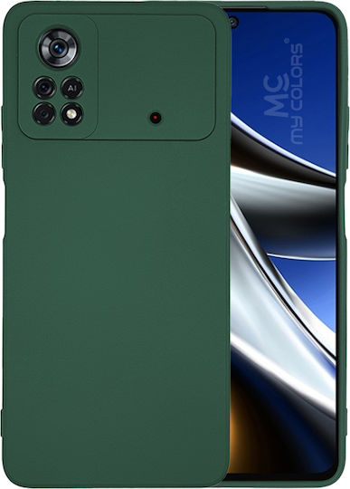 Sonique Umschlag Rückseite Silikon Grün (Poco X4 Pro 5G)