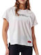Body Action Damen Sport Oversized T-Shirt Weiß