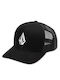 Volcom Full Stone Cheese Men's Trucker Cap Black