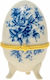Zen Collection Великденско Порцеланово Яйце Син...