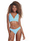 Sky Blue Maaji Bikini Set with Bust and High Rise Bottom