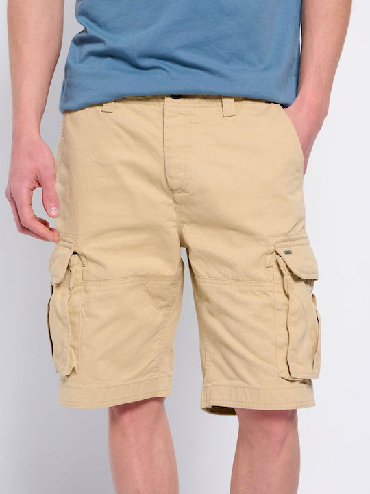 Funky Buddha Men's Shorts Cargo Cream