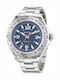 Nautica Clearwater Beach Ανδρικό Ρολόι 48mm Μπαταρίας με Ασημί Μεταλλικό Μπρασελέ